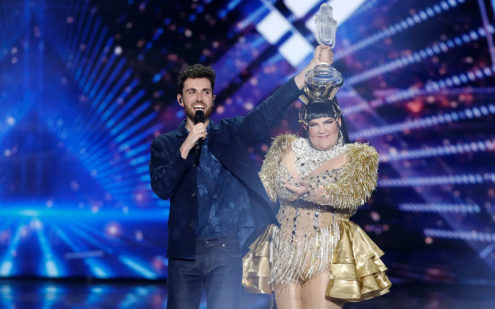 The Eurovision Song Contest trophy