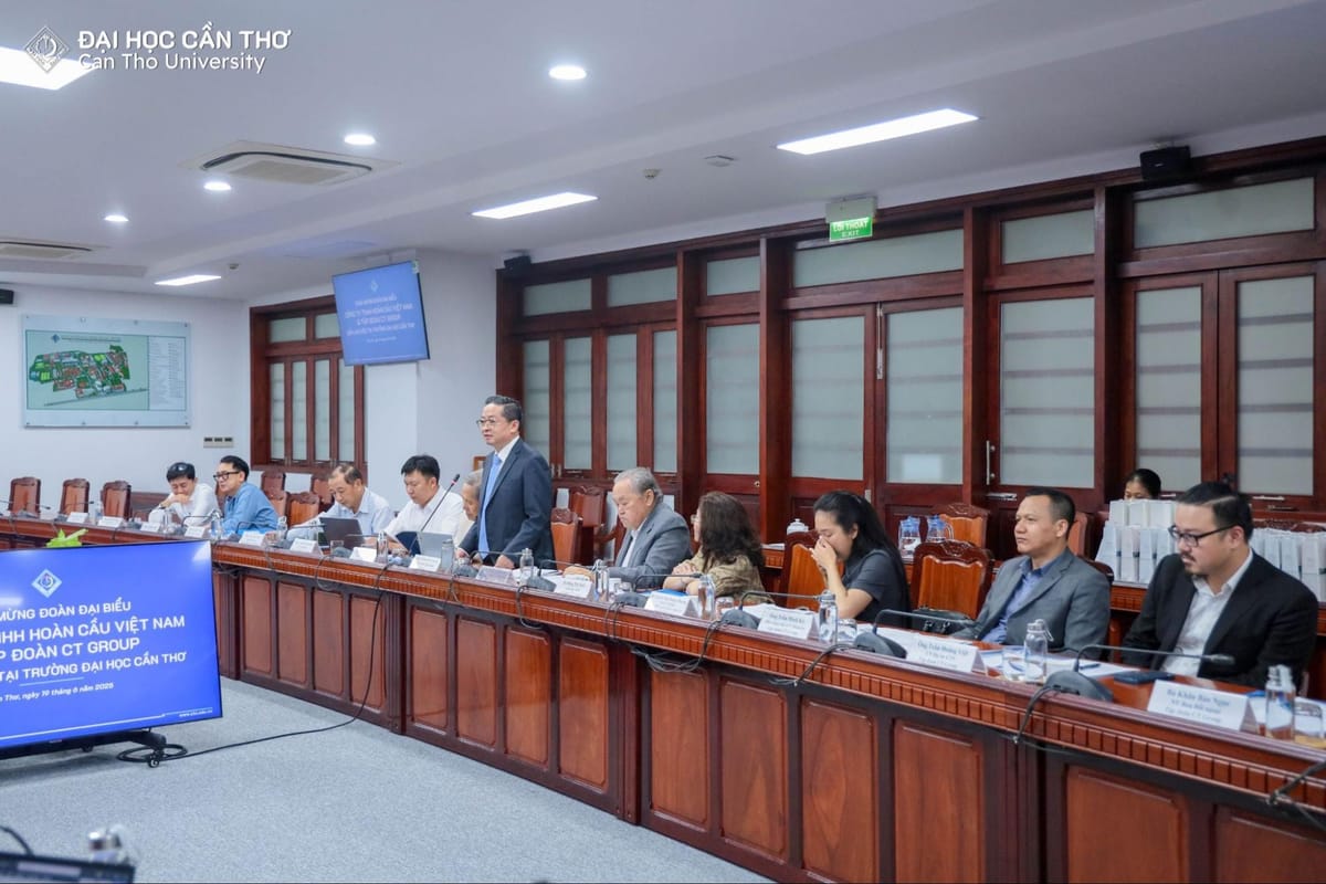 Trường Đại học Cần Thơ Tăng cường hợp tác chiến lược trong lĩnh vực khoa học – công nghệ với Công ty Hoàn Cầu Việt Nam và Tập đoàn CT Group