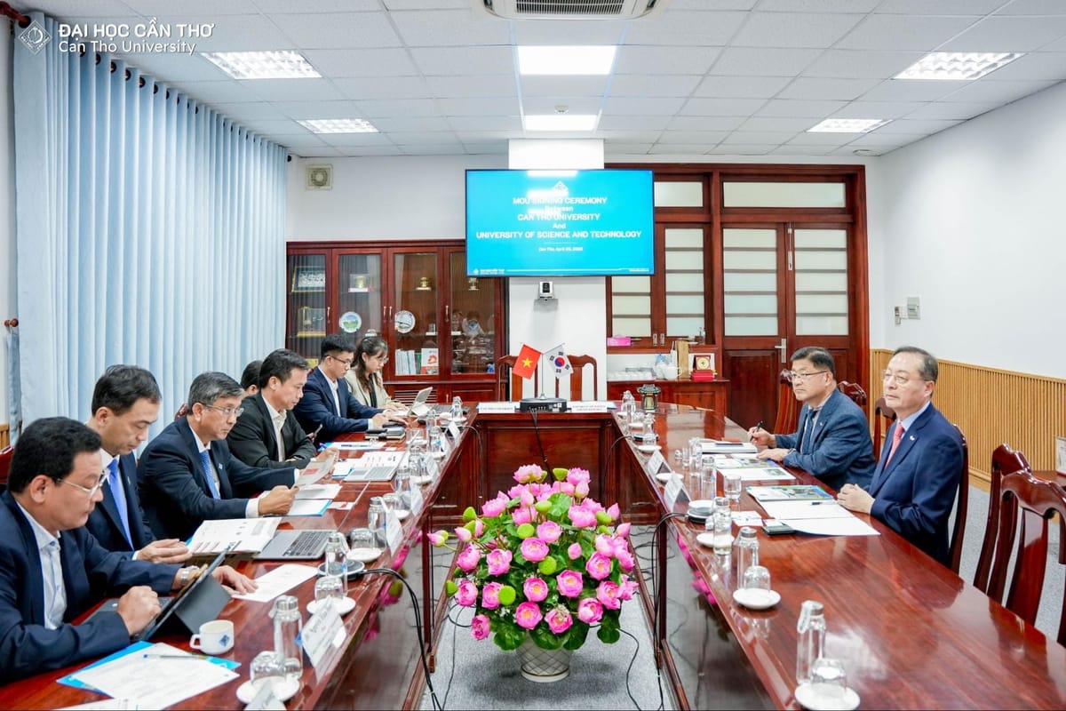 Trường Đại học Cần Thơ ký kết hợp tác với Đại học Khoa học và Công nghệ (Hàn Quốc)