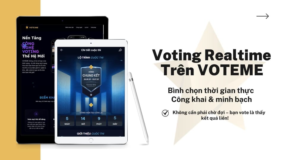 Chỉ một cú click, thứ hạng thay đổi: Voting realtime là gì?