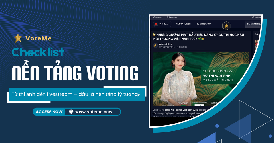 CHECKLIST CHỌN NỀN TẢNG PHÙ HỢP CHO TỪNG LOẠI CUỘC THI