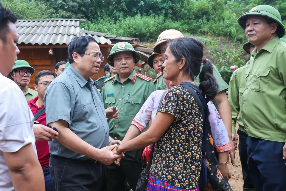 Thủ tướng Chính phủ chỉ đạo tập trung khắc phục hậu quả mưa lũ, lũ quét, sạt lở đất tại Ðiện Biên, Sơn La và Nghệ An